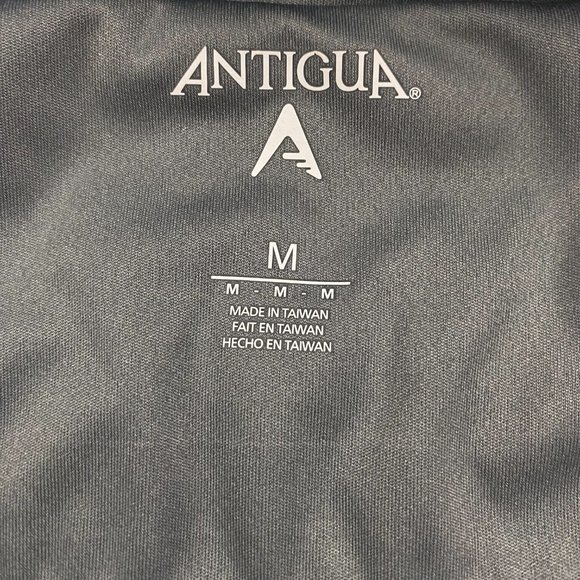 Antigua Georgia Bulldogs 1/2 Zip Jacket Mens Medium Black Windbreaker Foolball - Picture 5 of 9